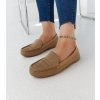 Hnedé textilné mokasíny Fiammetta DF881 KHAKI 38 - GM (Veľkosť 38)