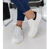 Dámske topánky tenisky biele kód DF717 - GM DF717 NERO 38 - GM (Veľkosť 38)