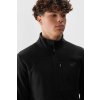 Pánska mikina Polar 4F s kapucňou a zipsom, čierna, polyester, kód produktu 4FAW23TFLEM123-20S