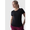Dámské Hladké Tričko S Logem Černé 4F 4FWMM00TTSHF1845-20S (Veľkosť S)