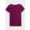 Dámske Hladké Tričko S Logem Fialové 4F 4FWMM00TTSHF1845-51S (Veľkosť XS)