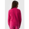 Dívčí Fleecová Mikina S Límcem Slim Fuchsie 4F (Veľkosť 152)