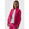 Dívčí Fleecová Mikina S Límcem Slim Fuchsie 4F (Veľkosť 152)