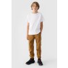 Chlapecké kalhoty jogger casual hladké 4f khaki 4fjwmm00ttrom0812-43s / M0812-82S (Veľkosť 122)