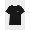 Hladké Bavlněné Tričko Chlapecké Regular 4FJWAW24TTSHM1859-20S Černé (Veľkosť 122)