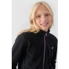 Dívčí fleece s límcem Slim 4F Černý 4FJWMM00TFLEF261-20S (Veľkosť 128)