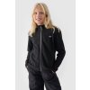 Dívčí fleece s límcem Slim 4F Černý 4FJWMM00TFLEF261-20S (Veľkosť 128)
