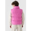 Bezrukávník Přírodní Syntetické Výplne Ružový 4F 4FWAW24TVJAF140-54S (Veľkosť XL)