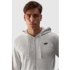 Pánská Mikina Na Zip S Kapucí Šedá 4FWMM00TSWSM1466-27M (Veľkosť 2XL)