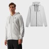 Pánská Mikina Na Zip S Kapucí Šedá 4FWMM00TSWSM1466-27M (Veľkosť 2XL)