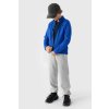Chlapčenská modrá fleecová mikina s kapucňou 4F M245-36S
