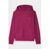 Dámska fialová mikina s kapucňou 4F F1468-51S z bavlny, typu over head