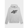 Pánská Mikina Bez Zipu S Kapucí Šedá 4FWMM00TSWSM1464-27M (Veľkosť 2XL)
