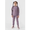 Dievčenské teplákové nohavice Joggers 4F fialové, bavlna, kód produktu F0828-51S