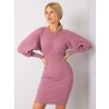 Dámske tmavo-ružove šaty basic kód produktu RV-SK-6079.65