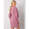 Dámske tmavo-ružove šaty basic kód produktu RV-SK-6079.65