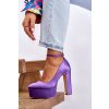 Módní lodičky na vysokém podpatku fialove Hayden (Veľkosť 36)