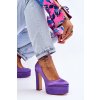Módní lodičky na vysokém podpatku fialove Hayden (Veľkosť 36)