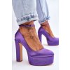 Módní lodičky na vysokém podpatku fialove Hayden (Veľkosť 36)