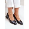 Kožené lodičky lewski 3118 čierne / 3118 CZARNE LICO (Veľkosť 36)
