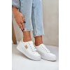 Dámske biele tenisky z eko kože na plnej platforme, YH37 BEIGE
