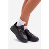 Dámské Tenisky Na Platformě Eko Kůže Černé Lelandine (Veľkosť 36)