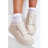 Dámské Sneakersy Na Platformě Eko Kůže Světle Béžové Lelandine (Veľkosť 39)