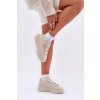 Dámské Sneakersy Na Platformě Eko Kůže Světle Béžové Lelandine (Veľkosť 39)