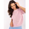 Dámsky sveter farba Svetlo-ružová kód MI-SW-2701.23