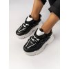 Dámske čierne športové tenisky z textilu LY083
