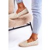 Dámske textilné balerínky béžovej farby, kód 20TX02-2417 BEIGE