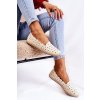 Dámske textilné balerínky béžovej farby, kód 20TX02-2417 BEIGE