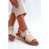 Zazoo 40385 Dámské Kožené Sandály Beige (Veľkosť 36)