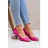 Kožené lodičky se zdobeným podpatkem Fuchsie Lewski Shoes 2608/K (Veľkosť 36)