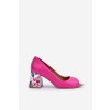 Kožené lodičky se zdobeným podpatkem Fuchsie Lewski Shoes 2608/K (Veľkosť 36)