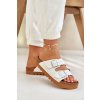 Klasické Dámske papuče big star ll274480 biele / (Veľkosť 36)