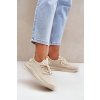 Síťované Slip On Sportovní Boty Dámské Béžové Harice (Veľkosť 39)