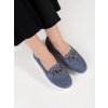 Modré dámske mokasíny na platforme Goodin kod CCC -1- GD-XF-93BL (Veľkosť 36)