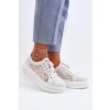 Dámské Krajkové Tenisky Na Platformě S.Barski HY51-059 Bílé (Veľkosť 40)