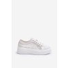 Dámské Krajkové Tenisky Na Platformě S.Barski HY51-059 Bílé (Veľkosť 40)