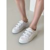Dámske sivé tenisky na rázku z textilu, kód AEF3301