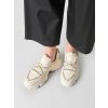 Dámske béžové tenisky z textilu na bežné nosenie, kód A88-202