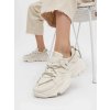 Dámske béžové tenisky z textilu na bežné nosenie, kód A88-202