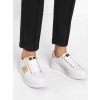 Dámske biele tenisky z eko kože na šnúrovanie, X3732
