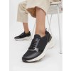 Dámske čierne tenisky z eko kože na bežný deň V0-YD6060-3