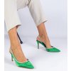 Dámske topánky lodičky zelené kód C-360 - GM C-360 GREEN 38 - GM (Veľkosť 38)