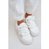 Dámské tenisky s tlustými šňůrkami na platformě bílé Laloma (Veľkosť 39)