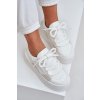 Dámské tenisky s tlustými šňůrkami na platformě bílé Laloma (Veľkosť 39)