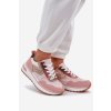 Dámske ružové tenisky z eko kože na plošom podpätku, MC-26 PINK
