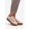 Dámské tenisky na platformě béžové Annines (Veľkosť 36)